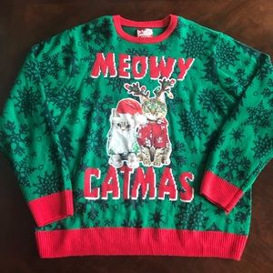 Ugly Christmas Sweater with Cats